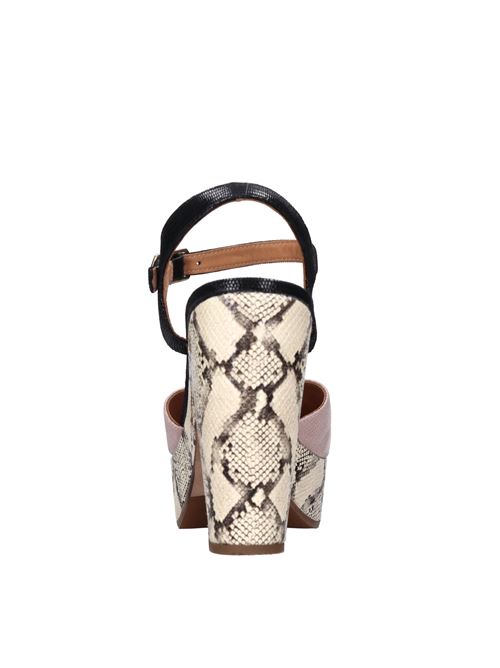 Sandali in pelle CHIE MIHARA | DINI JEEPROSA-NERO-BERRY-SAND